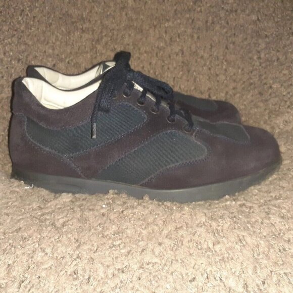 HOGAN-Blue Suede/Textile Sneakers-BN105-Size 6.5 UK-39 EU-8.5 US Woman-7 Men-EX - Picture 4 of 7